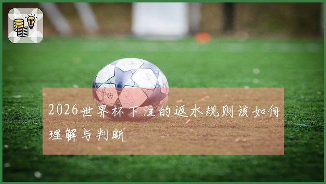 2026世界杯下注的返水规则该如何理解与判断