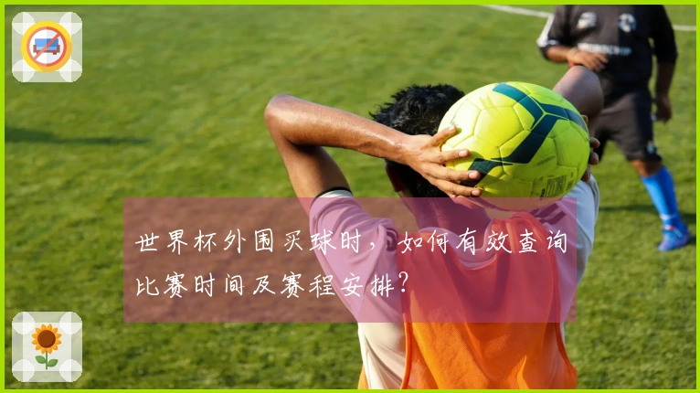 世界杯外围买球时，如何有效查询比赛时间及赛程安排？