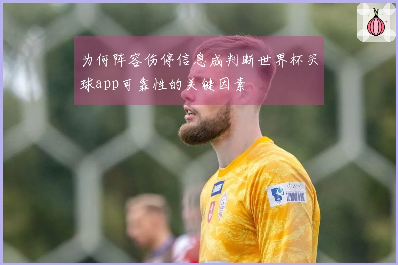 为何阵容伤停信息成判断世界杯买球app可靠性的关键因素