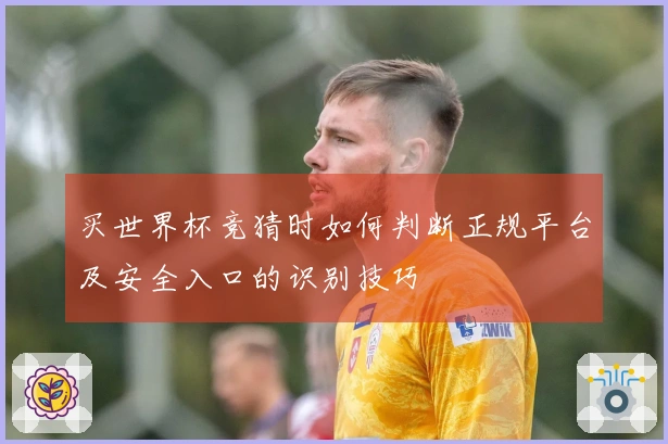买世界杯竞猜时如何判断正规平台及安全入口的识别技巧